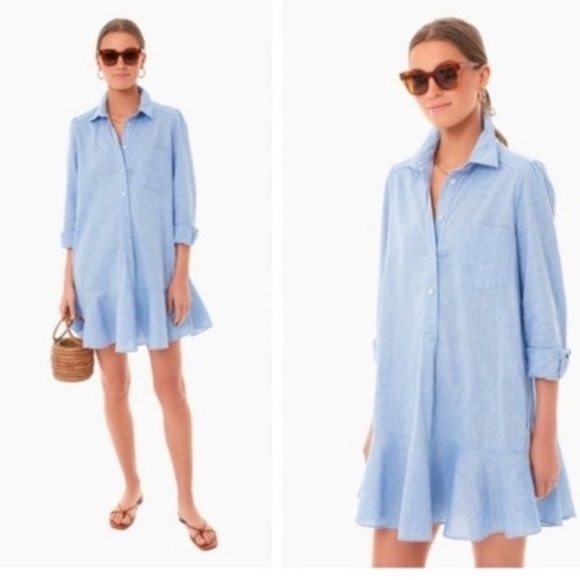 ⭐️Tuckernuck The Callahan Dress Chambray Medium⭐️ - Picture 5 of 8